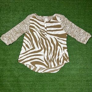 Chico’s Zebra Print Top